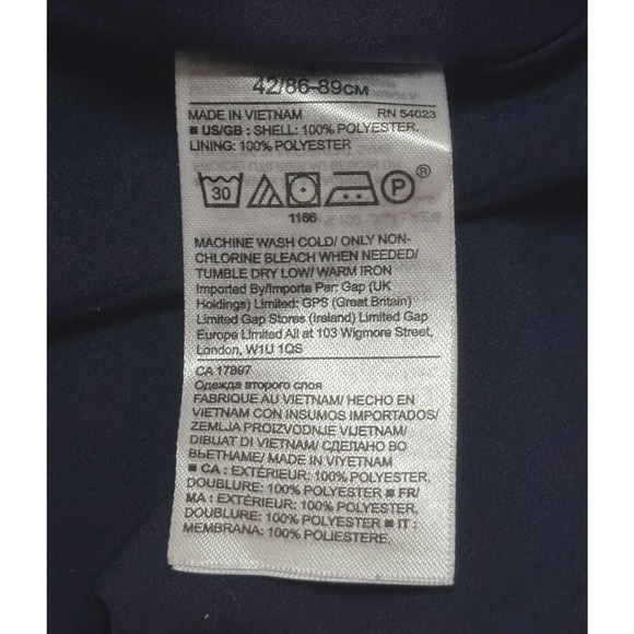 BANANA REPUBLIC Floral Faux Wrap Chic Dress Tie Front Sheer 3/4 Sleeve A-Line 4 - Picture 12 of 13